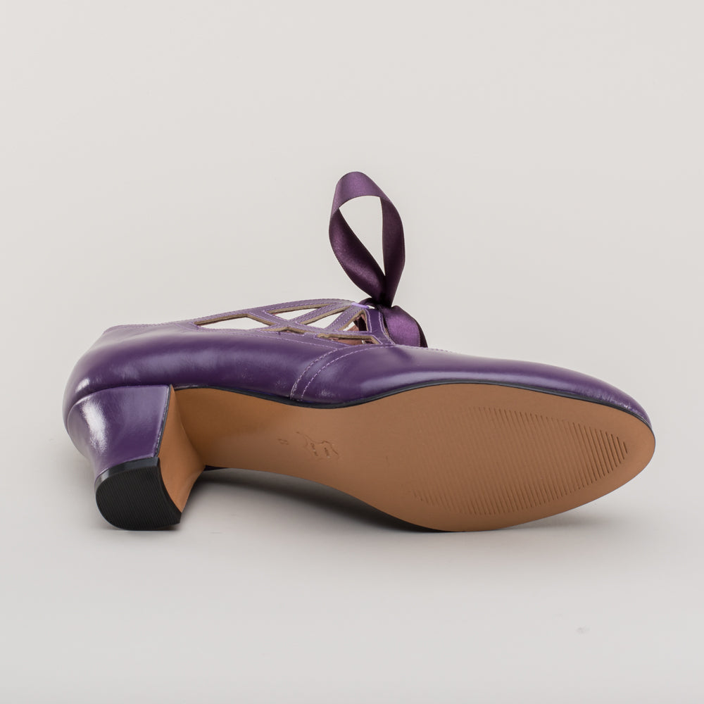 Parker Vintage Spiderweb Pumps (Purple)