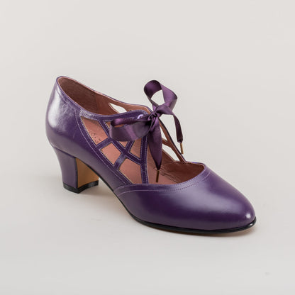 Parker Vintage Spiderweb Pumps (Purple)