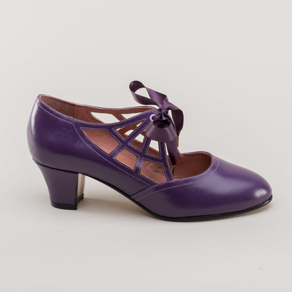 Parker Vintage Spiderweb Pumps (Purple)