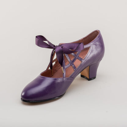 Parker Vintage Spiderweb Pumps (Purple)