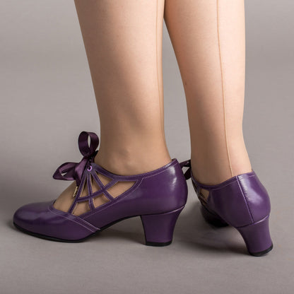 Parker Vintage Spiderweb Pumps (Purple)