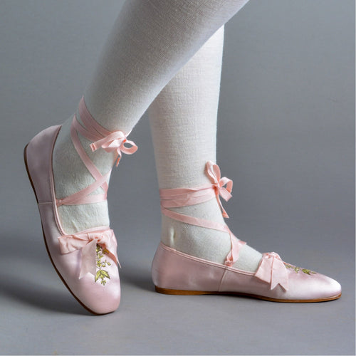 Penelope Regency Slippers (Ballet Pink)