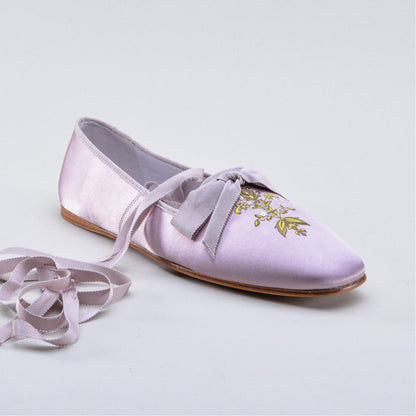 Penelope Regency Slippers (Light Purple)