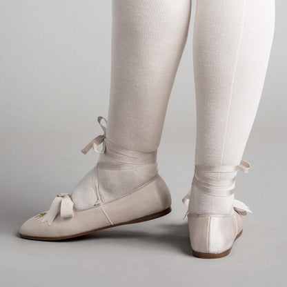 Penelope Regency Slippers (Ivory)
