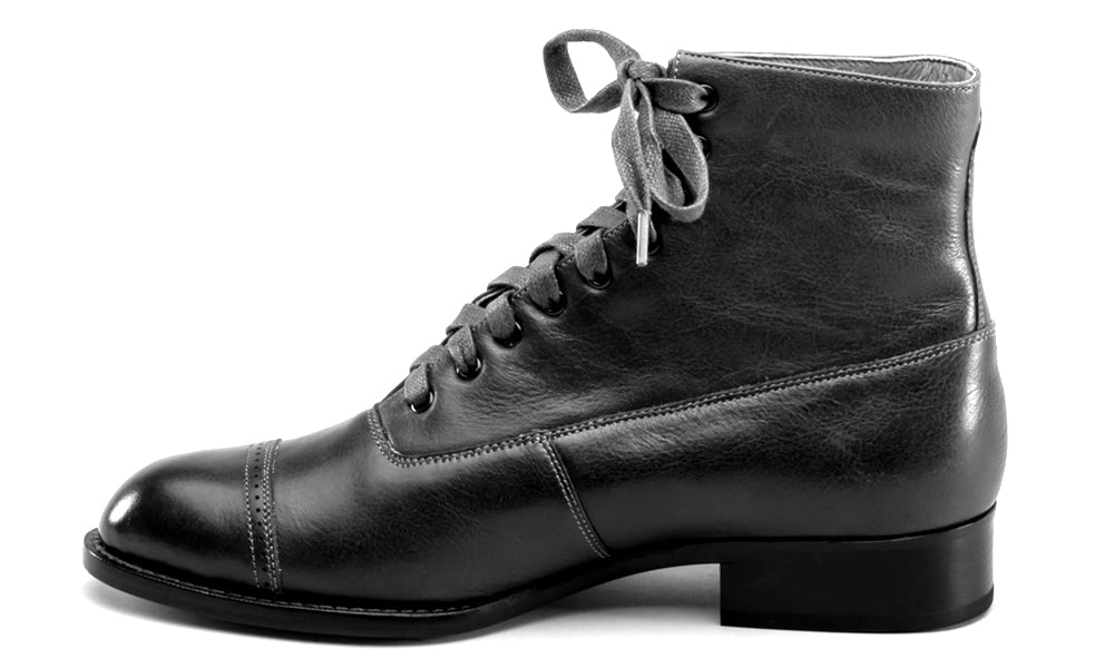 Rainey Vintage Lace-Up Boots (Purple)