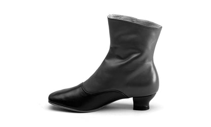 Renoir Victorian Button Boots (Green/Black)