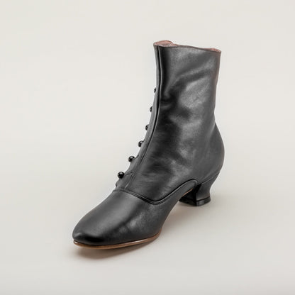 Renoir Victorian Button Boots (Black)