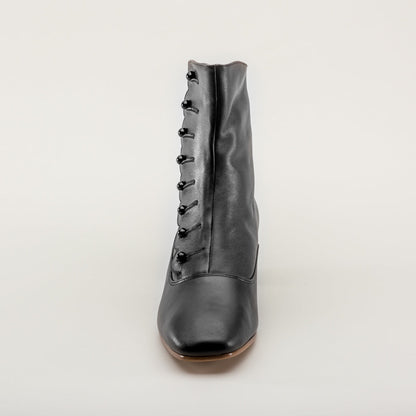 Renoir Victorian Button Boots (Black)