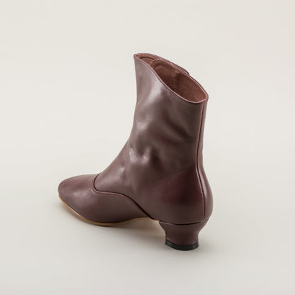 Renoir Victorian Button Boots (Merlot)