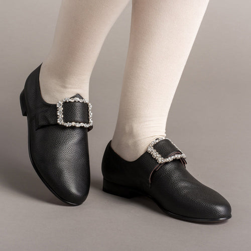 Schuyler 18th Century Shoes (Black)