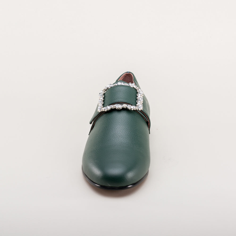 Schuyler 18th Century Shoes (Green)