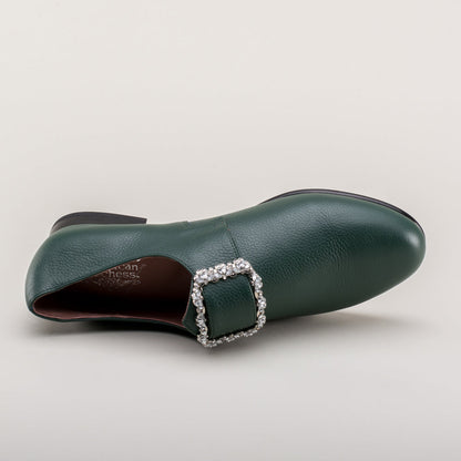 Schuyler 18th Century Shoes (Green)
