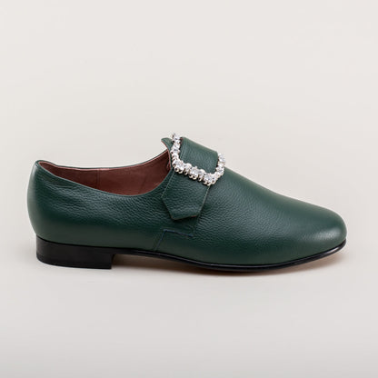 Schuyler 18th Century Shoes (Green)
