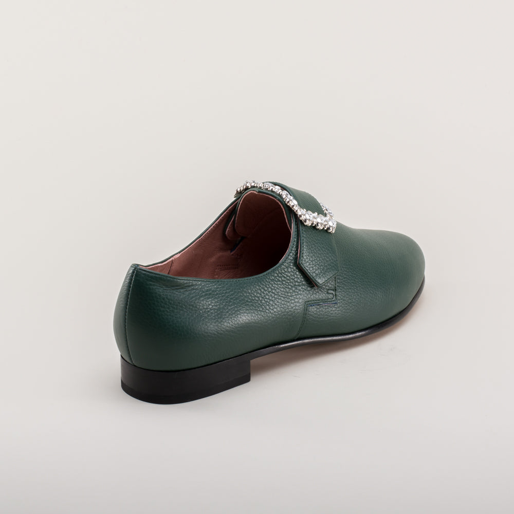 Schuyler 18th Century Shoes (Green)