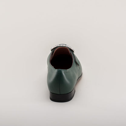 Schuyler 18th Century Shoes (Green)