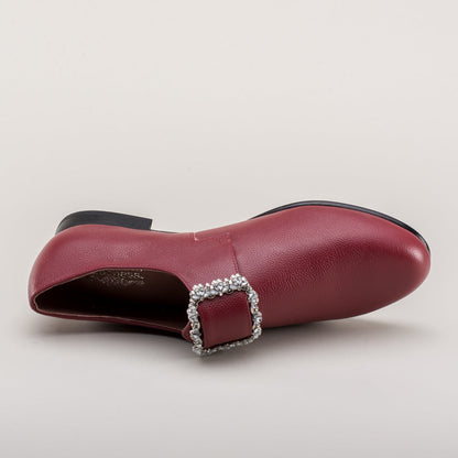 Schuyler 18th Century Shoes (Oxblood)