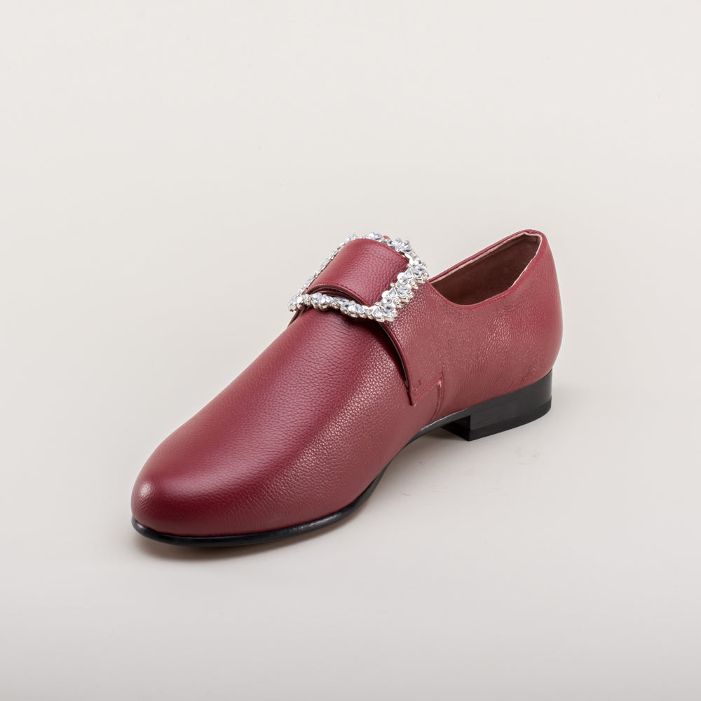 Schuyler 18th Century Shoes (Oxblood)