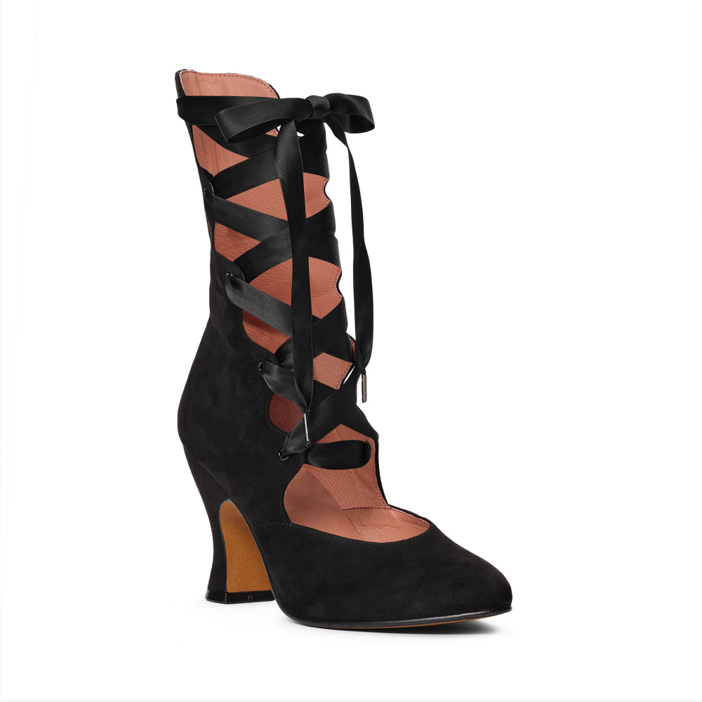 PRE-ORDER Tango Edwardian Boots (Black Suede)
