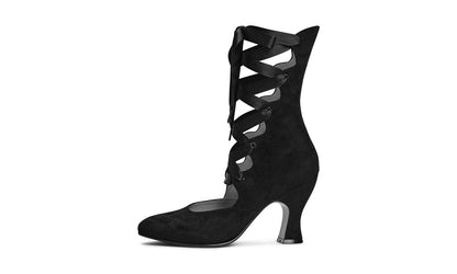 PRE-ORDER Tango Edwardian Boots (Black Suede)