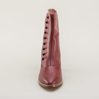Tavistock Victorian Button Boots (Oxblood)
