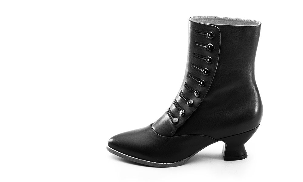 Tavistock Victorian Button Boots (Black)