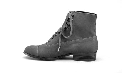 Watson Edwardian Lace-Up Boots (Moss Green)