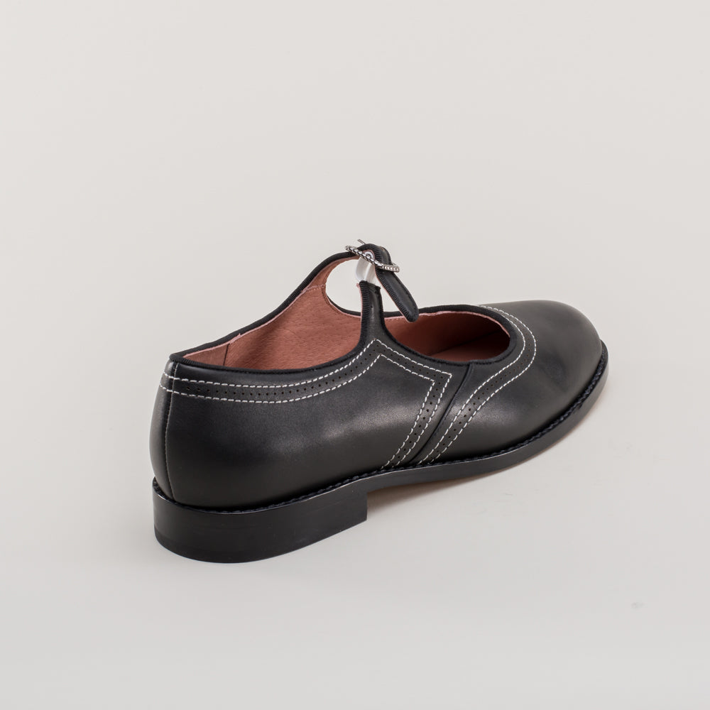 Wednesday Vintage Mary Jane Shoes (Black)