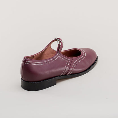 Wednesday Vintage Mary Jane Shoes (Merlot)
