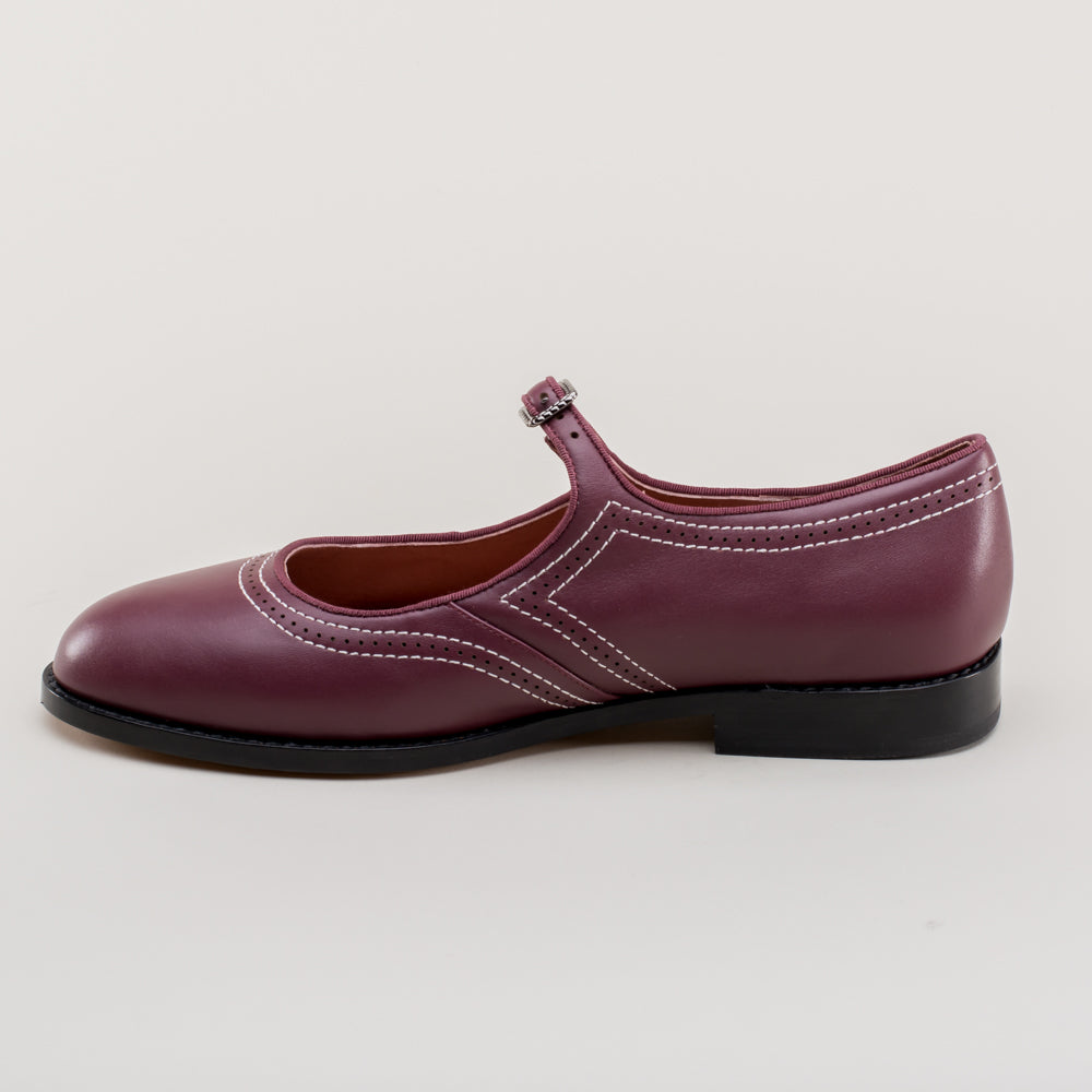 Wednesday Vintage Mary Jane Shoes (Merlot)