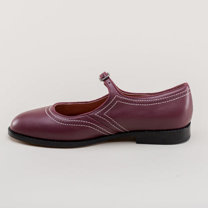 Wednesday Vintage Mary Jane Shoes (Merlot)