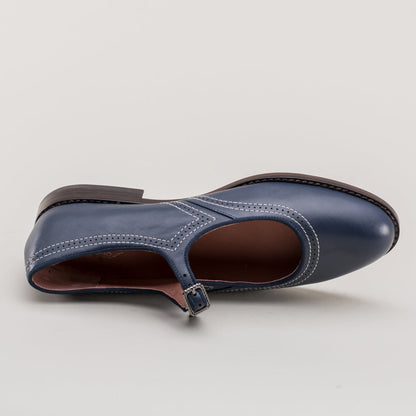 Wednesday Vintage Mary Jane Shoes (Navy)
