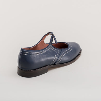 Wednesday Vintage Mary Jane Shoes (Navy)