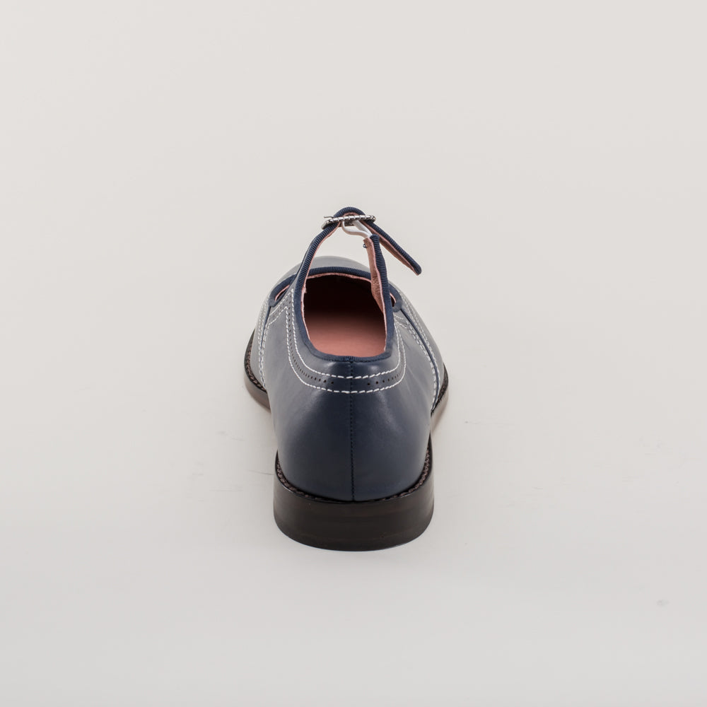 Wednesday Vintage Mary Jane Shoes (Navy)