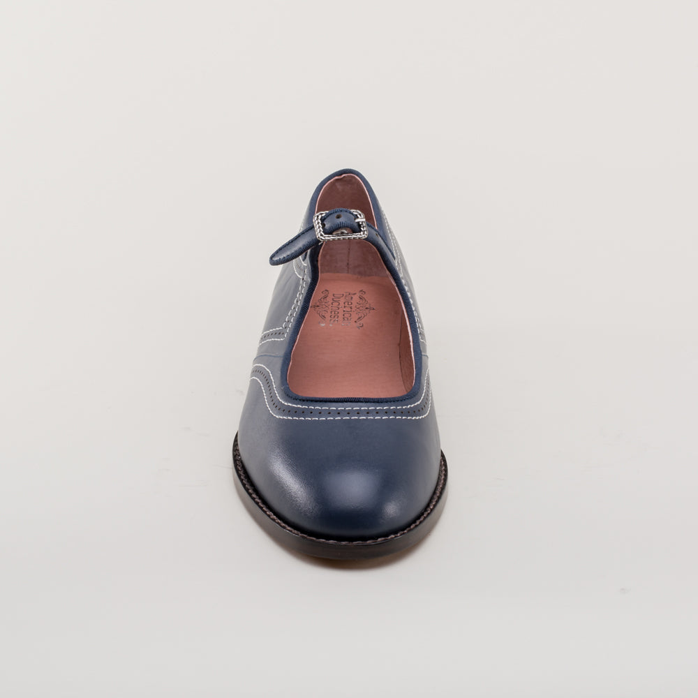 Wednesday Vintage Mary Jane Shoes (Navy)
