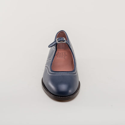 Wednesday Vintage Mary Jane Shoes (Navy)